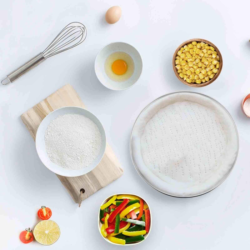 TeamFar Pizza Pan, 10 inch Pizza Pans Pizza Tray Stainless Steel for Oven Baking, Non Toxic & Healthy, Heavy Duty & Dishwasher Safe - Set of 4 - Image 4